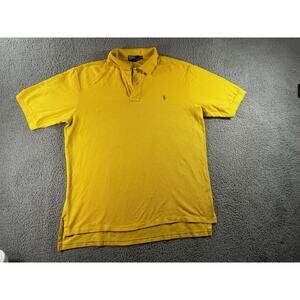 Ralph Lauren Polo Shirt Men XLT Tall Short Sleeve‎ Small Pony Solid